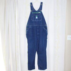 Liberty Dark Blue Denim Jean Bib Carpenter Overalls Workwear Farm Men's 42x29.5
